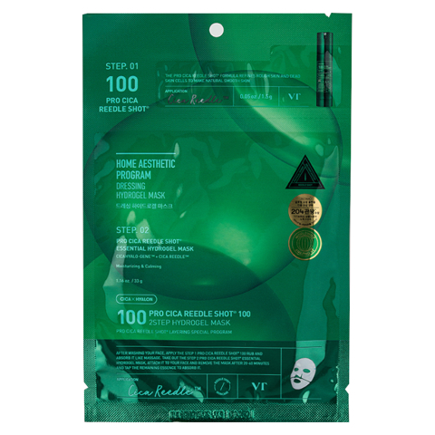 VT  PRO CICA REEDLE SHOT 100 2STEP HYDROGEL MASK (33gr)